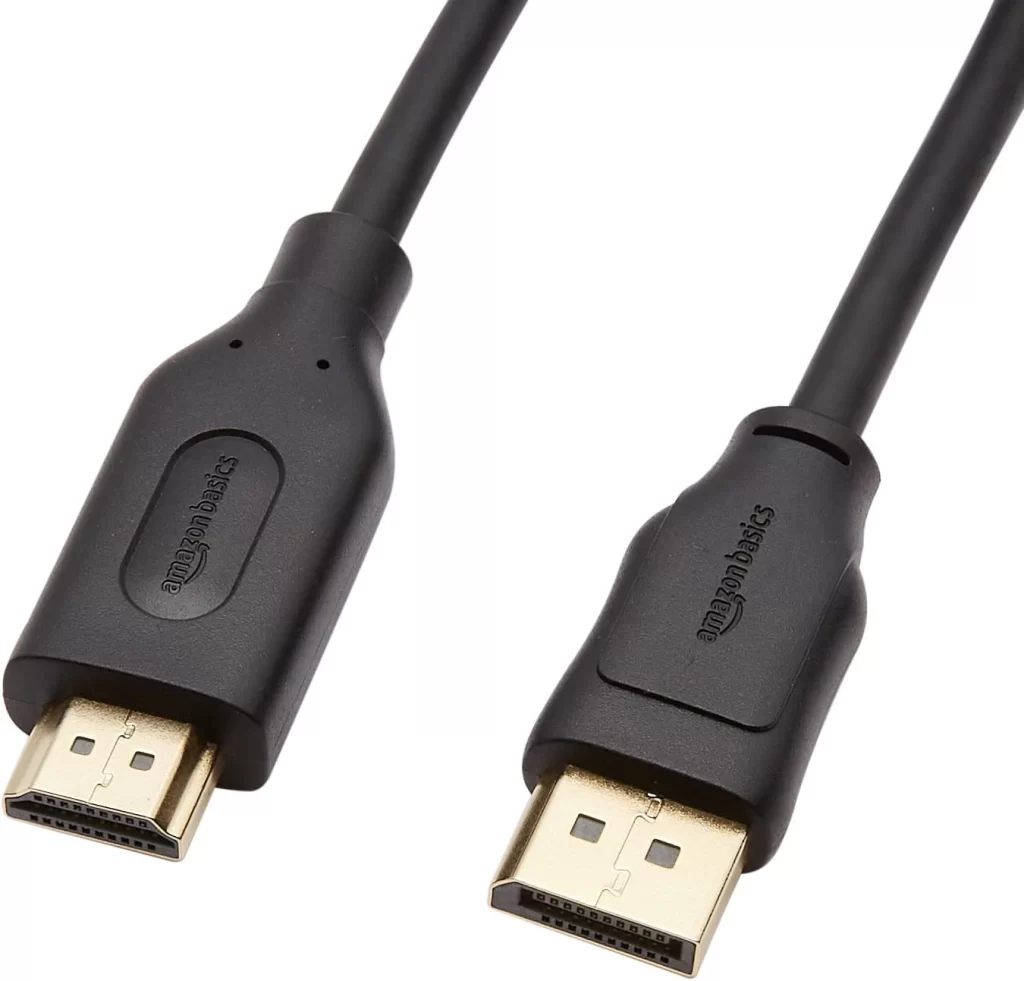 1. AmazonBasics DisplayPort to HDMI Cable