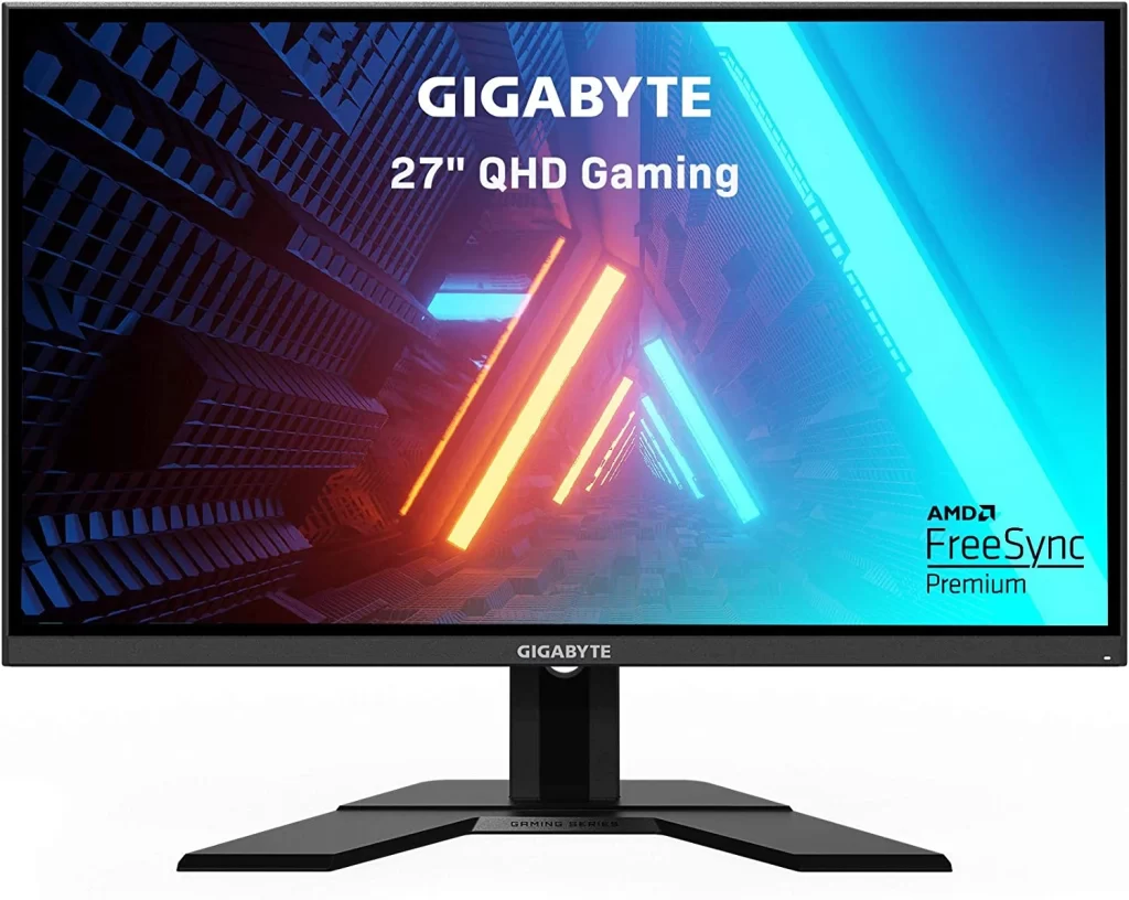 1. Gigabyte G27Q 27": 144Hz 1440P Gaming Monitor