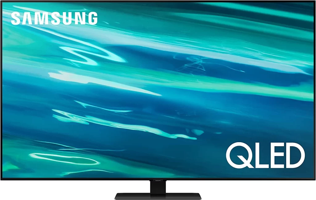 2. Samsung QN55Q80AAFXZA 4K QLED Smart TV