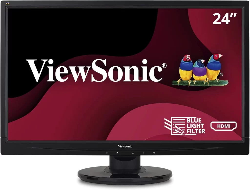 4. ViewSonic VA2446MH-LED 24" Monitor