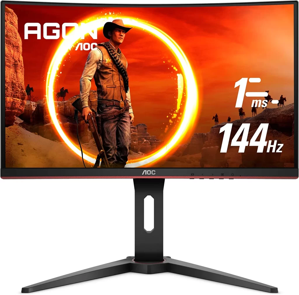 5. AOC C24G1 24-inch Curved Frameless Gaming Monitor