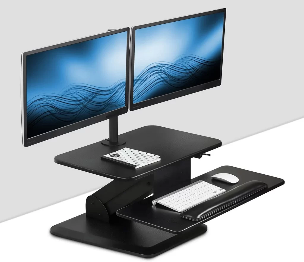 5. Mount-It! Sit Stand Workstation for Dual Monitors