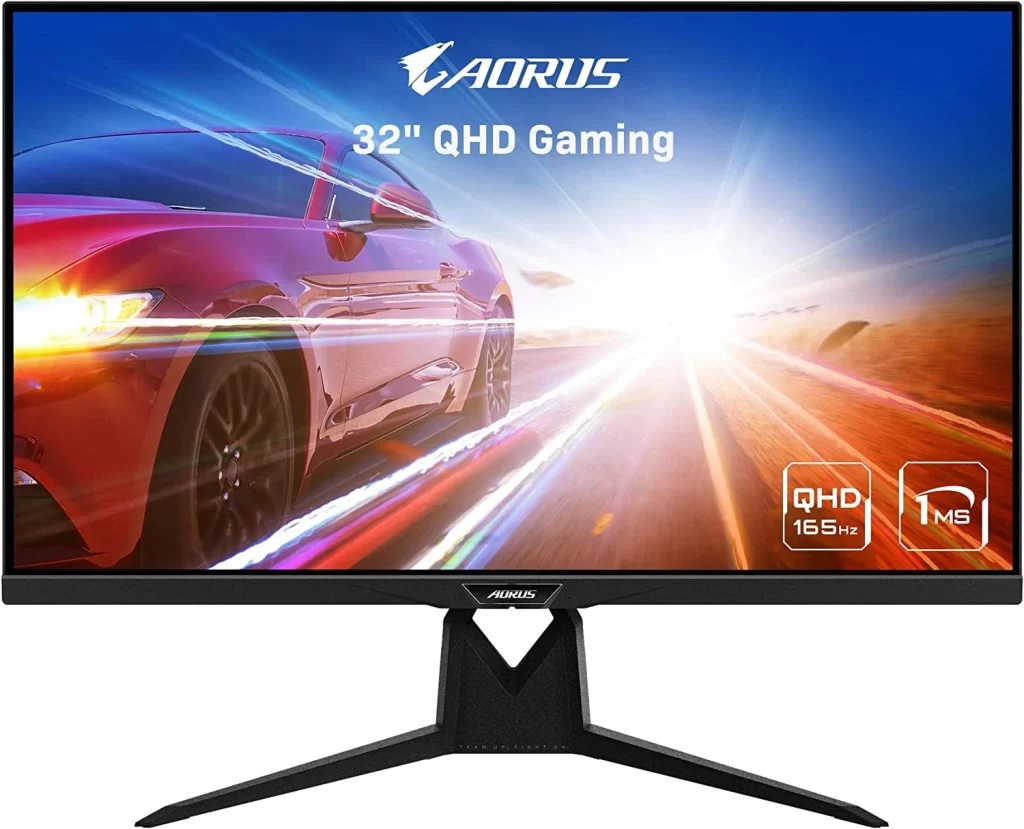 5. Gigabyte AORUS FI32Q 32": 144Hz 1440P Gaming Monitor