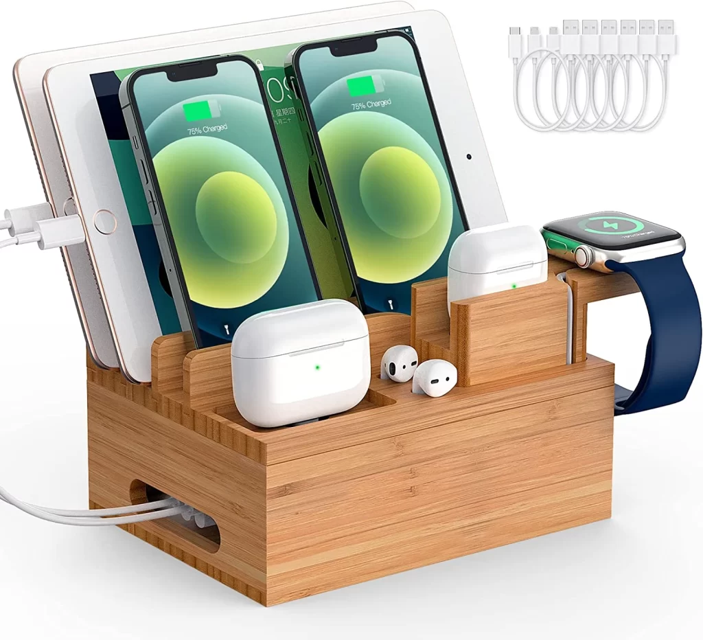 6. Cord Organizer and Charging Station