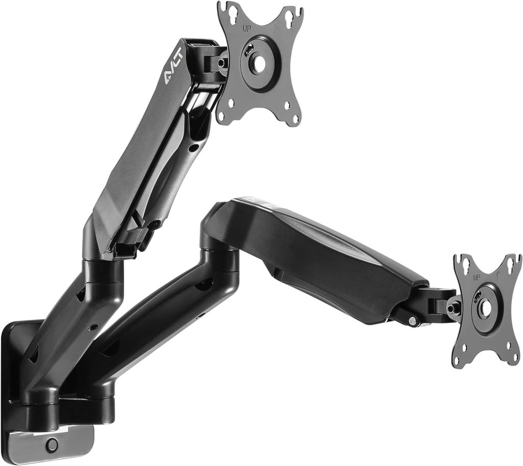 5. AVLT-Power Aluminum Dual Monitor Gas Spring Wall Mount